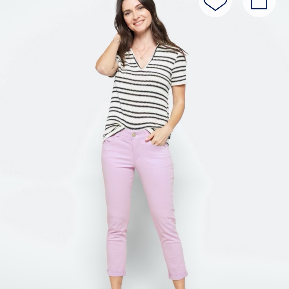 Democracy Light Pink Ankle Jeans